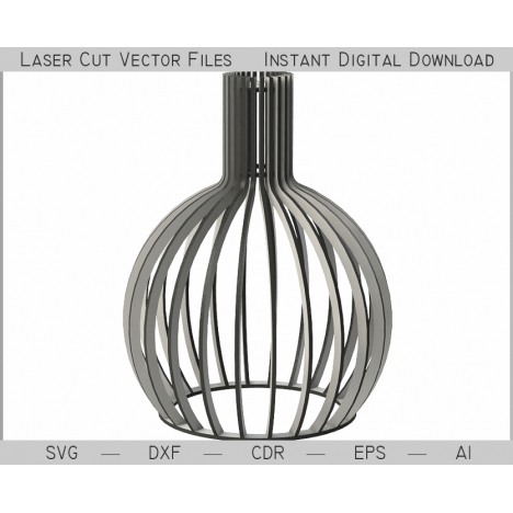 Parametric Lamp Laser Cut File
