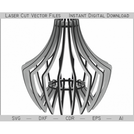 Parametric Lamp Laser Cut File