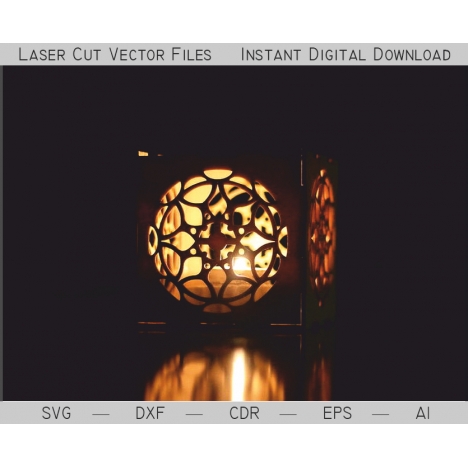 Laser Cut Lantern Vector File