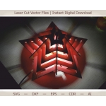 Star Lamp Laser Cut File