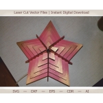 Star Lamp Laser Cut File