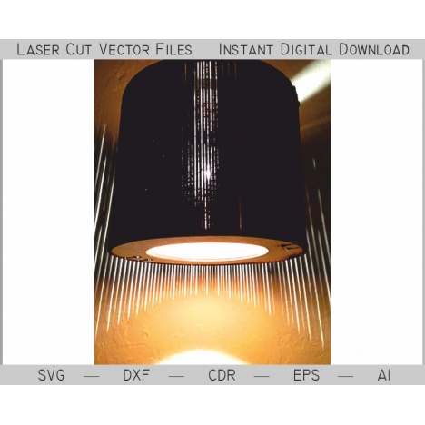 Pendant Lampshade Laser Cut File