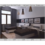 Cone Pendant Lamp Laser Cut File