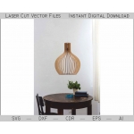 Cone Pendant Lamp Laser Cut File