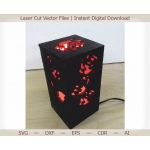 Rose Lamp Laser Cut File