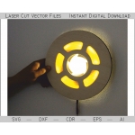 Round Night Light Laser Cut File