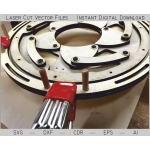 Round Night Light Laser Cut File