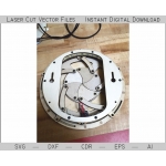 Round Night Light Laser Cut File