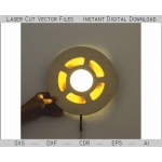 Round Night Light Laser Cut File