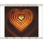 Heart Lamp Laser Cut File