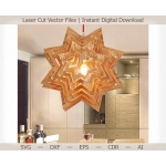 Star Pendant Lamp Laser Cut File