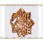 Star Pendant Lamp Laser Cut File
