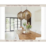 Geometric Pendant Lamp Laser Cut File