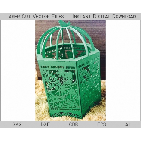 Laser Cut Lantern Cage File