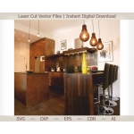 Bulb Lamp Laser Cut File