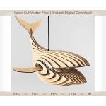 Whale Lamp Laser Cut File