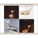 Whale Lamp Laser Cut File