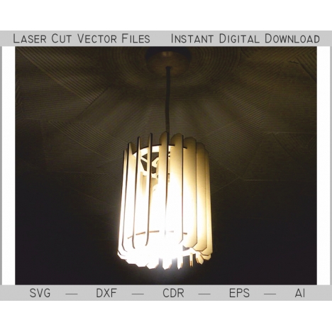 Laser Cut Hanging Lamp Shade File