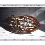 Laser Cut Lamp Vector File