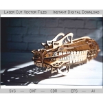 Laser Cut Lamp Vector File