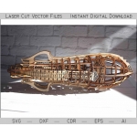Laser Cut Lamp Vector File