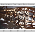 Laser Cut Lamp Vector File