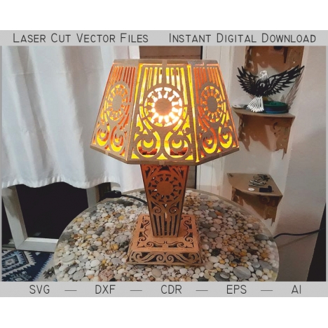 Bedside Lamp Laser Cut File