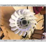 Laser Cut Lamp File for Decorative Table Lamp