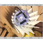 Laser Cut Lamp File for Decorative Table Lamp