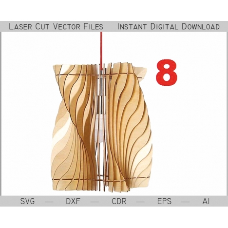 Laser Cut Lamp Shade File