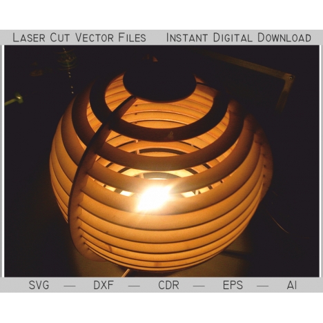 Laser Cut Ball Lamp File