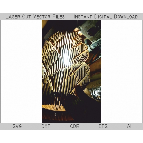 Parametric Lamp Laser Cut File