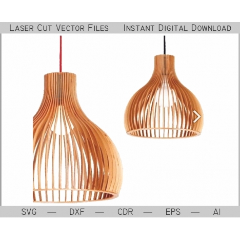 Pendant Lampshade Laser Cut File