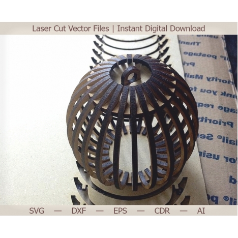 Hanging Ball Laser Cut File