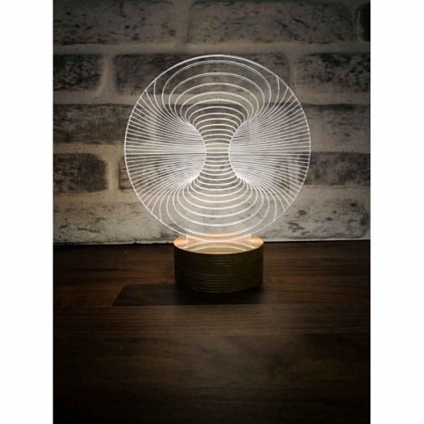Hourglass Lamp Laser Cut File