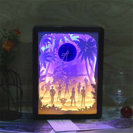 Pirate Anime Shadow Lamp Laser Cut File
