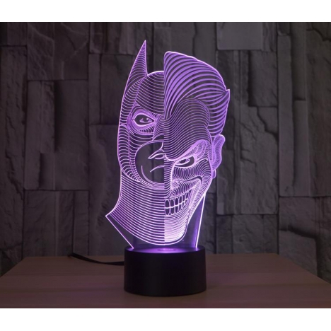 Batman Joker 3D Lamp Laser Cut File