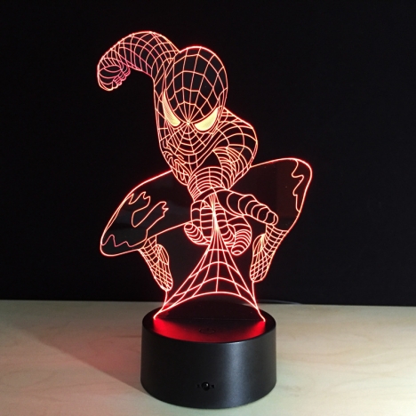Spider-Man Night Light Laser Cut File