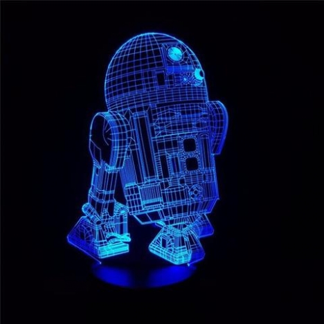 Robot LED Night Light Laser Cut File