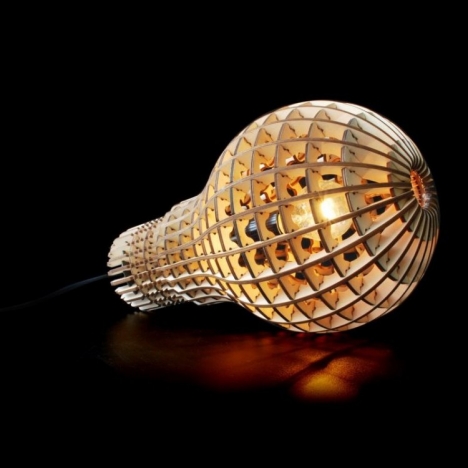 Bulb Lamp Laser Cut File