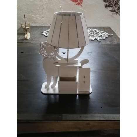 Cat Lamp Laser Cut File