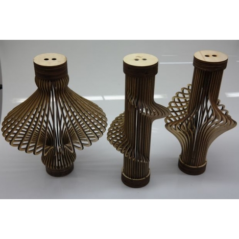 Curved Lamp Laser Cut File