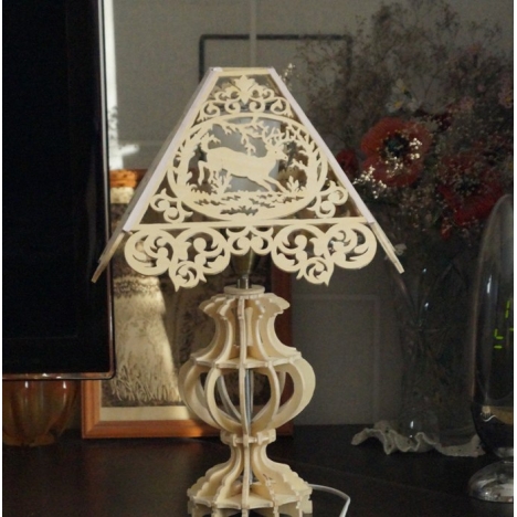 Deer Lamp Laser Cut File