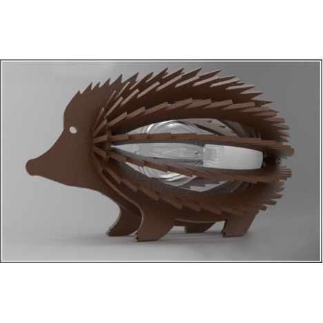 Hedgehog Lamp Laser Cut File