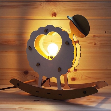 Laser Cut Lamb Lamp File