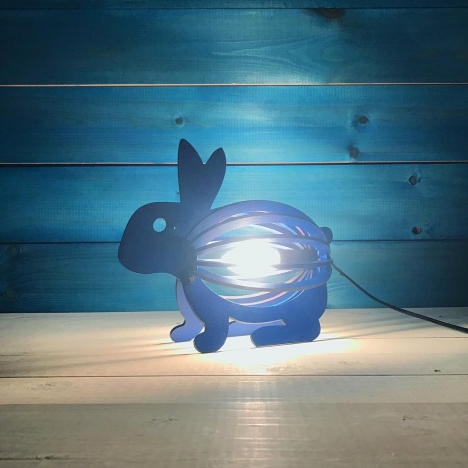 Rabbit Lamp Laser Cut File