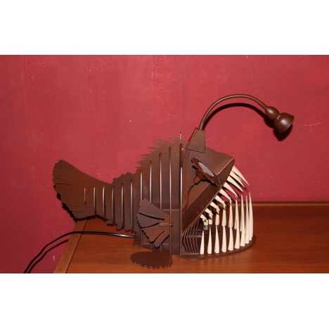 Anglerfish Lamp Laser Cut File