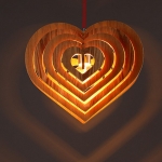 Heart Shaped Lamp Laser Cut File
