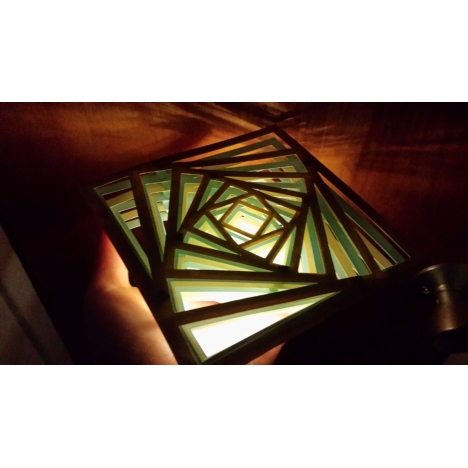 Geometric Cube Lamp Laser Cut File