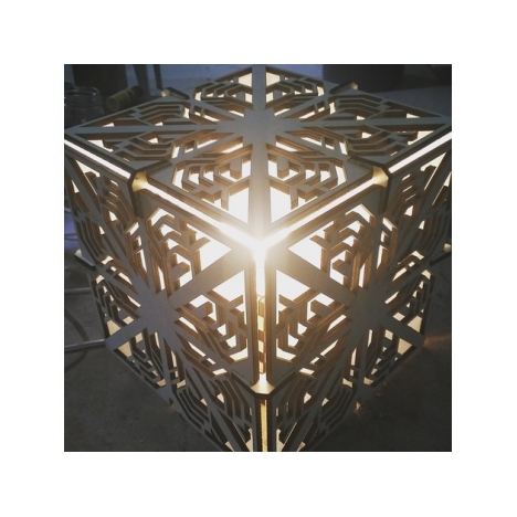 Cube Lamp Laser Cut File